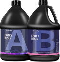 【Bonsky正規代理店】エポキシ樹脂 (A液+B液) 2液性 4.3kg/128ozエポキシ樹脂レジン液 大容量 体積比1:1 高い透明 高硬度 黄変しにくい...