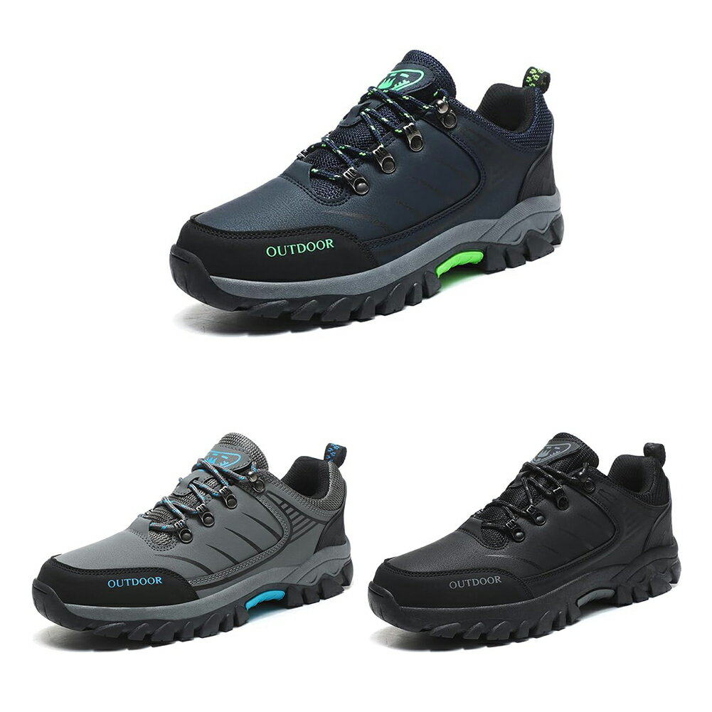 トレッキングシューズ 登山靴 ローカット 防水 メンズ アウトドアシューズ 大きいサイズ 革 ハイキングシューズ 軽量 厚底 キャンプ 山登り ウォーキングシューズ 幅広 おしゃれ 歩きやすい 滑らない スポーツ 24.5cm-28.0cm