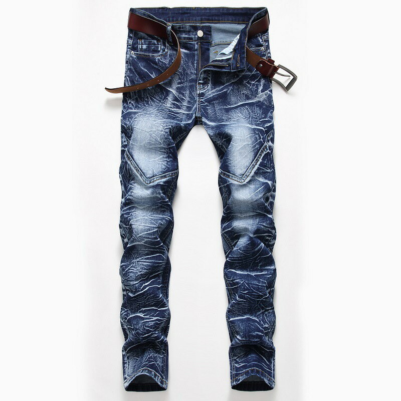 Rakuten - デニムパンツ メンズジーンズ ストレートジーパン チノパン ズボン ダメージジーンズ スキニー ストレッチ素材 ストレート ロング丈 オールシーズン カジュアル
