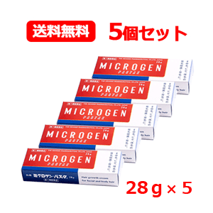 【第1類医薬品】メール便 送料無料ミクロゲンパスタ 28g 5個セット啓芳堂製薬 発毛促進育毛剤薬剤師の..