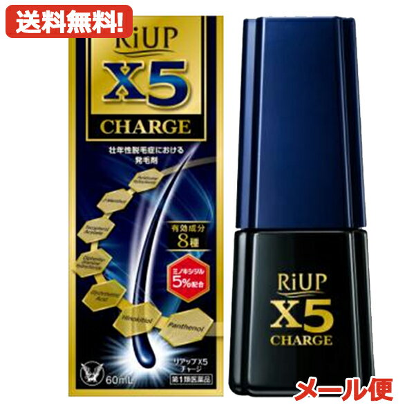 【第1類医薬品】【メール便対応 送料無料 】リアップX5 チャージ 60ml 【大正製薬】 【男性用発毛剤】薬剤師の確認後の発送となります 何卒ご了承ください 