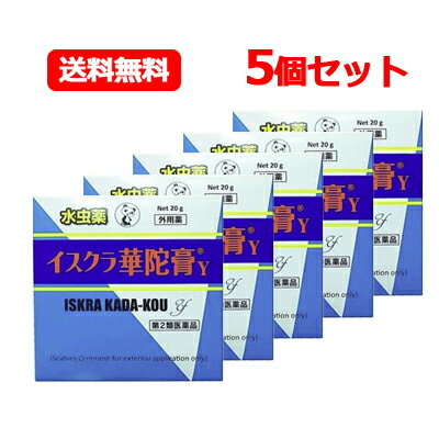 【第2類医薬品】【メール便！送料無料！】イスクラ華陀膏（かだこう）20g×5個セット