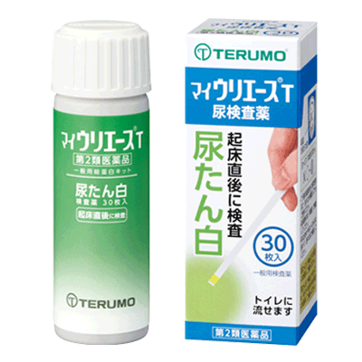 【第2類医薬品】【テルモ】マイウリエースT　30枚入り　尿たんぱく検査薬