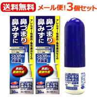 【第2類医薬品】エナジー点鼻薬　30ml×3個セット　花粉症薬　花粉症 薬　ナファゾリン塩酸塩 点鼻薬 くしゃみ 鼻みず 鼻づまり 急性鼻炎 鼻水 アレルギー性鼻炎 副鼻腔炎 ナザール　スプレー　ジェネリック