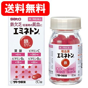 最大400円OFFクーポン！6/7 9:59まで！【第2類医薬品】【メール便対応・送料無料】エミネトン80錠　《..