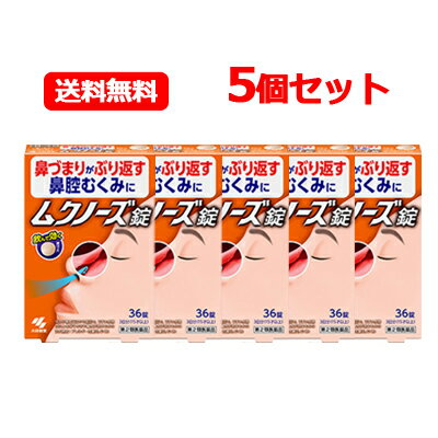 最大400円OFFクーポン！6/7 9:59まで！【第2類医薬品】小林製薬 ムクノーズ 36錠 ※セルフメディケーシ..