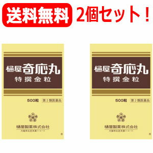 【第2類医薬品】【メール便・送料無料・まとめ割・2個セット】【樋屋製薬】樋屋奇応丸特撰金粒500粒