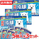 送料無料!15個セット 瞬間冷却パック シロクマ 5個入り×3セット 合計15個〔冷却・冷感用品〕冷却グッズ 熱中対策 冷却剤 猛暑対策 サイキョウファーマ