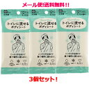 送料無料!メール便!3個セット!SmartReset トイレに流せるボディシートミントの香り 男性用 12枚入×3個セット!
