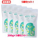 【送料無料!5個セット!】【オリヂナル】ボタニカルオイルベールバスソルト東洋ハーブの恵み 200g (入浴剤)×5個セット!