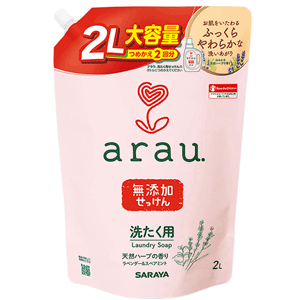 【サラヤ】アラウ 洗濯用せっけん 天然ハーブの香り 詰替用 2L