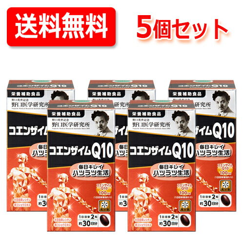 【野口医学研究所】コエンザイムQ10(350mg×60粒)約30日分　【栄養補助食品】送料無料・5個セット