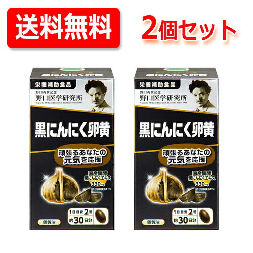 【野口医学研究所】黒にんにく卵黄(560mg×60粒）約30日分　【栄養補助食品】送料無料・2個セッ ...