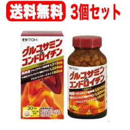 【3個セット！送料無料！】【井藤漢方製薬】グルコサミン＆コンドロイチン108g（300mg×360粒）