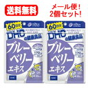 【メール便・送料無料・2個セット】DHCの健康食品ブルーベリーエキス60日分(120粒)