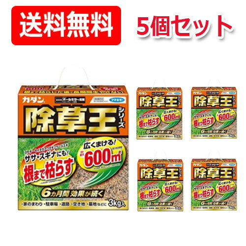 【送料無料・5個セット】【フマキラー】カダン 除草王 オールキラー粒剤 3kg 5セット