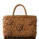 全品2%OFFクーポン!7/20までやまぶどう籠お花五輪 みだれ編み 中サイズ (約)幅33×マチ9×本体高さ22.5cm山葡萄カゴバッグ