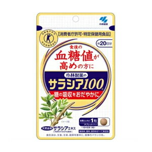 最大400円OFFクーポン 6/7 9:59まで 【メール便送料無料 】【小林製薬】サラシア100 60粒 【特定保健用食品】