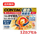 【第(2)類医薬品】【送料無料・メール便】【コンタック】新コンタックかぜ総合DX 12カプセル 3日分※セルフメディケーション税制対象商品のどの痛み 熱 せき ...