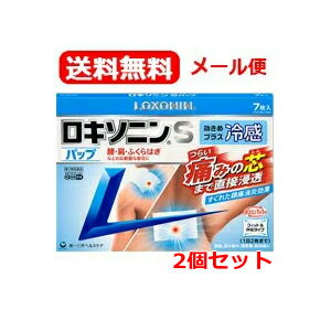 【第2類医薬品】【ゆうパケット・送料無料！2個セット】ロキソニンSパップ7枚×2個　※セルフメディケー..