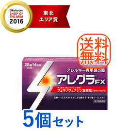 【第2類医薬品】【送料無料！5個セット】【あす楽対応！】　アレグラFX　28錠×5個セット!!　 久光製薬　アレルギー専用鼻炎薬　※セルフメディケーション税制対象医薬品