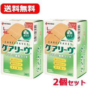 【メール便対応・送料無料・2個セット】ケアリーヴ　Lサイズ　40枚×2　　レギュラータイプ　【CL40L】　ニチバン