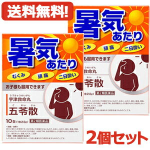 【第2類医薬品】【メール便対応・送料無料・2セット】五苓散　10包×2個セット【ごれいさん】　宇津救 ...