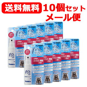 【健栄製薬】【送料無料！10個セット】手ピカスプレー　MINI 25ml×10個【指定医薬部外品】【ケンエー】