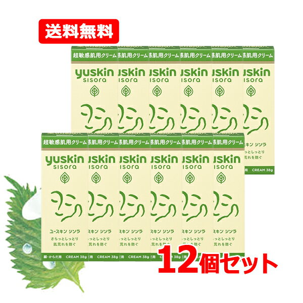 【送料無料・12個セット】 ユースキン製薬 yuskin ユースキン シソラクリーム チューブ 38g×12セットう..