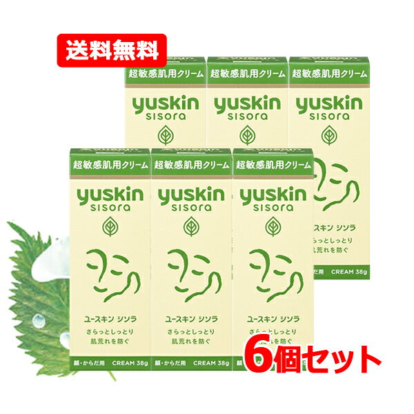 【送料無料・6個セット】 ユースキン製薬 yuskin ユースキン シソラクリーム チューブ 38g×6セットうる..