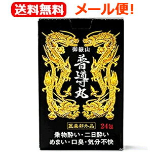 最大400円OFFクーポン！6/7 9:59まで！【メール便！送料無料】【日野製薬】御嶽山普導丸（ふどうがん）20粒×24包　黒パッケージ【医薬部外品】