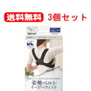 【送料無料】【中山式産業】MagicoLabo 姿勢ベルトイージーフィットL-LLサイズ(1コ入)×3個セット