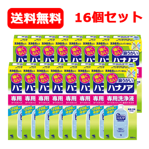 【送料無料・16本セット・1ケース】【小林製薬】　痛くない鼻うがい　ハナノア　【専用洗浄液】500ml×16個のサムネイル