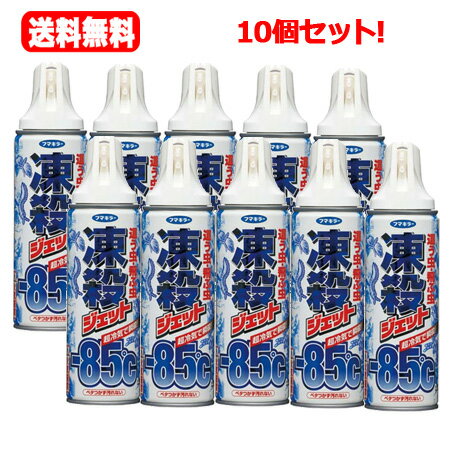 フマキラー 送料無料！10個セット！凍殺ジェット這う虫・飛ぶ虫用300ml 10個セット害虫防除 殺 ...