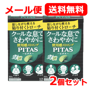 【指定医薬部外品】【メール便！送料無料】【大鵬薬品工業】ピタスクールトローチS 12個入×2個セット ミント風味 PITAS