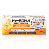 ※申し訳ございませんが、1週間以内にご返信が無い場合 ご注文をキャンセルさせていただきます。何卒ご了承ください。 【お客様へ】第1類医薬品をご購入いただく前に、下記の注意事項をお読みください 【製品特徴】 「ドゥーテストLHa」はLH（黄体形成ホルモン）の変化をとらえ、最も妊娠しやすい時期（排卵日）を約1日前に予測する検査薬です。 使いやすさを最大限に追求。 ○たった2秒尿をかけるだけの簡単操作。 ○見やすく分かりやすい判定窓で、簡単判定。 ○広い採尿部で尿ハネせずにしっかりキャッチ。 医薬品区分 一般用医薬品 薬効分類 一般用検査薬 製品名 排卵日予測検査薬　ドゥーテストLHa 製品の特徴 この検査薬は、LHサージを検出するもので、排卵を確認するわけではありません。 6周期検査し、適切な時期に性交しても妊娠しない場合は、医師の診療を受けてください。 【妊娠しやすい時期とは？】 女性の体内では色々なホルモンが分泌されていますが、その中で排卵を引きおこすのが黄体形成ホルモン（LH）です。LHは普段から少量分泌されていますが、排卵前に分泌量が急激に増加します。（これをLHサージと呼びます。） 「ドゥーテストLHa」はこの尿中LH濃度の変化をとらえて、妊娠しやすい時期（排卵日）を事前に予測する検査薬です。 使用上の注意 ■してはいけないこと 本品は避妊目的に設計されておらず、検査結果が陰性であっても確実に避妊できるものではないので、避妊の目的で用いてはいけません。（本品は、排卵日予測の補助を目的とした検査薬であり、避妊目的には使用できません。性能上確実に排卵日を特定できるわけではありません。避妊法（経口避妊薬の服用等）を行っている人は検査を行わないで下さい。） ■相談すること 1．次の人は服用前に医師に相談して下さい ・不妊治療を受けている人 ・通常の性交を継続的に行っても1年以上妊娠しない人 ・生理（月経）周期が極端に不順又は経血量が異常など月経異常がある人 2．検査期間中、陰性が続きLHサージが確認できない場合は、早期に医師・薬剤師に相談すること。 3．この説明書の記載内容でわかりにくいところがある場合は、医師、薬剤師に相談すること。 ■検査時期に関する注意 ・1日1回検査をする場合：1日1回毎日ほぼ同じ時間帯に検査して下さい。 ・1日2回検査をする場合：1日2回（例えば朝夕）検査をして下さい。ほぼ同じ時間帯に検査をして下さい。 ■廃棄に関する注意 廃棄の際は尿の付着したもの、あるいはプラスチックゴミとして各自治体の廃棄方法に従って廃棄して下さい。 効能・効果 使用目的 尿中の黄体形成ホルモン（LH）の検出（排卵日予測の補助） 用法・用量 【ご使用方法】 ◎検査のタイミング ご自分の生理（月経）周期から換算して、次の生理（月経）開始予定日の17日前から検査を開始して下さい。 ※すでに検査開始日を過ぎてしまった場合は、次の周期にあらためて検査開始日を決めて検査して下さい。 生理（月経）周期が不規則な方は最近の2?3周期の中で一番短かった周期を目安にして、次回生理（月経）開始予定日を決めて下さい。 ◎検査のしかた 検査開始日から、1日1回、毎日ほぼ同じ時間帯に検査をしてください。 （過去に検査をしてLHサージがうまく確認できなかった場合や、今回検査をしたところ陽性か陰性かの判定に迷う場合などには、1日2回検査を行うことで、よりLHサージをとらえやすくなります。） *検査の手順* 個包装を検査直前に開封し、テストスティックを取り出して下さい。 1．キャップを後ろにつける 2．尿を2秒かける　※5秒以上かけないでください。 （紙コップ等を使用する場合は乾いた清潔なものを用い、採尿部全体がひたるように2秒付けて下さい。5秒以上は付けないで下さい。） 3．キャップをして、平らなところに置いて5分待つ。　※10分を過ぎての判定は避けて下さい。 ◎判定のしかた Step1．尿量確認ラインがきちんと出ているか確認しましょう。 ※尿量確認ラインが出ていない場合は、正しく検査が行われていない可能性がありますので、 別のテストスティックで再検査して下さい。 ※色の濃さに関係なく、たとえ薄くても尿量確認ラインが出ていれば、正しく検査ができています。 Step2．判定窓の【判定】ラインと【基準】ラインの濃さを見比べて、陽性・陰性を判定して下さい。 ※検査キットの判定部を以下のように判定して下さい。 初めて陽性になったときが、LHサージが検出されたということであり、間もなく排卵がおこるというしるしです。 ※【基準】ラインが尿量確認より薄くても問題ありません。 判定は【基準】ラインの濃さと【判定】ラインの色を比較し、行ってください。 ○陽性○ 【基準】ラインに比べて、【判定】ラインが濃い、もしくは同等の濃さのとき。 陽性が出たら・・・ LHサージが検出されました。間もなく排卵がおこると予測されます。 初めて陽性になった日か、その翌日が最も妊娠しやすい時期（排卵日）です。 ●陰性● 【基準】ラインに比べて、【判定】ラインが薄い、もしくは出ないとき。 陰性が出たら・・・ LHサージが検出されませんでした。 翌日以降もほぼ同じ時間帯に、陽性になるまで検査を続けてください。 ＊再検査＊ 尿量確認ラインと【基準】ラインの少なくとも一方が出ないとき。 その場合は新しいテストスティックを用いて、再検査してください。 ※未開封のテストスティックは次回以降の検査に使用してください。 （ただし、使用期限内にお使いください。） 用法関連注意 使用に際して、次のことに注意してください。 ■採尿に関する注意 ・にごりのひどい尿や異物が混じった尿は、使用しないでください。 ・検査前4時間はできるだけ排尿しないでください。 ・検査前に、水分を過剰にとらないでください。 ・検査前に、多量の発汗を伴う運動は避けてください。 ■検査手順に関する注意 ・採尿後は、すみやかに検査を行ってください。 尿を長く放置すると検査結果が変わってくることがあります。 ・操作は、定められた手順に従って正しく行ってください。 ■判定に関する注意 1．検査初日から陽性になった場合 既に排卵された可能性があります。妊娠を望む場合は、できるだけ早く性交することで、妊娠の可能性が高まります。また、陰性に変わることが確認できるまで検査を続けてください。（確認できない場合は、3を見てください。） 2．検査期間中、陰性が続く場合 早期に医師、薬剤師に相談してください。 通常、排卵時に、本品を使用すると陽性となりますが、女性の内分泌的背景、例えば吹きセクな生理（月経）周期、短期LHサージ（12時間以内）などの原因で、まれに陽性とならないことがあります。 3．検査期間中、陽性が続く場合 早期に医師の診断を受けてください。 妊娠、分娩後、流産後、胞状奇胎・絨毛癌等の絨毛性疾患、人工妊娠中絶後、あるいは不妊治療のための薬剤投与、内分泌障害、閉経期などでは、排卵と無関係に陽性が続く場合があります。 4．検査をし、その都度陽性を確認した上で適切な時期に性交しても6周期以上妊娠しない場合 妊娠しにくい原因は排卵に関する問題だけではありません。できればパートナーと一緒に医師に相談してください。 ただし30歳代後半以上の方、結婚後妊娠できない期間が長い方、早期の妊娠をご希望の方は早めに受診することをおすすめします。 成分分量 テストスティック1本中 　　 成分 分量 抗黄体形成ホルモン・ポリクローナル抗体（ウサギ） 0.49μg 金コロイド標識抗黄体形成ホルモン・モノクローナル抗体（マウス） 3.68μg 抗マウスlgG・ポリクローナル抗体（ヤギ） 0.53μg 検出感度：30mlU/mL 保管及び取扱い上の注意 ・小児の手の届かないところに保管すること。 ・直射日光を避け、湿気の少ないところに保管すること（1~30℃）。 ・冷蔵庫内に保管しないこと。冷蔵庫への出し入れにより結露を生じ、検査結果に影響を与える恐れがあります。 ・品質を保持するために、他の容器に入れ替えないこと。 ・使用直前に開封すること。 ・使用期限の過ぎたものは使用しないこと。 消費者相談窓口 お問い合わせ先：お客様安心サポートデスク ドゥーテストLH　専用相談室 TEL：0120-610-219 受付時間9：00-18：00（土、日、祝日を除く） 製造販売会社 会社名：ロート製薬株式会社 リスク区分等 日本・第1類医薬品 「使用してはいけない方」「相談すること」の項目に該当しません。 注意事項を確認し理解したうえで注文します。 区分：日本製・医薬品 広告文責　株式会社エナジー　0242-85-7380 文責：株式会社エナジー　登録販売者　山内和也 医薬品販売に関する記載事項はこちら 使用期限：使用期限まで1年以上あるものをお送りいたします。&nbsp;【必ずご確認ください】 薬事法改正により2014年6月12日から、第1類医薬品のご購入方法が変わります。 ・楽天市場にてご注文されても、第1類医薬品が含まれる場合、ご注文は確定されません。 ・ご注文後に、お客様へ「医薬品の情報提供メール」をお送りいたします。 ・お客様は、受信された「医薬品の情報提供メール」の内容をご確認後、2日以内にご返信下さい。 ※お客様からのご返信が無い場合や、第1類医薬品をご使用いただけないと判断した場合は、 第1類医薬品を含むすべてのご注文がキャンセルとなります。あらかじめご了承ください。 使用期限：使用期限まで1年以上あるものをお送りいたします。 ※折返しのメールを必ずご返信下さい。 2回目以降のお客様も必ずご返信下さい。 ※申し訳ございませんが、1週間以内にご返信が無い場合 ご注文をキャンセルさせていただきます。何卒ご了承ください。