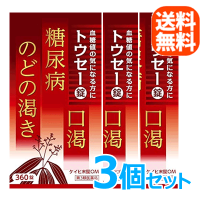 【第3類医薬品】【大峰堂薬品】【送料無料！】【3個セット！】トウセー錠 360錠×3セット