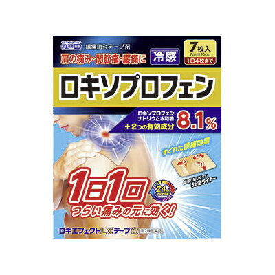 【第2類医薬品】ロキエフェクトLXテープα 7枚【大石膏盛堂】※セルフメディケーション税制対象商品　ロキエフェクトLXテープ