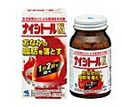 項目 内容 医薬品区分 一般用医薬品 薬効分類 防風通聖散 製品名 ナイシトール85a 製品名（読み） ナイシトール85エー 製品の特徴 このお薬は、体に脂肪がつきすぎた、いわゆる脂肪太りで、特におなかに脂肪がたまりやすい方、便秘がちな方に適しています 漢方処方（防風通聖散）から抽出したエキスを、乾燥して錠剤に仕上げたお薬です 脂肪の分解・燃焼を促し、肥満症の改善に効果があります 1日2回の服用で気になるおなかの脂肪を落とします 使用上の注意 してはいけないこと（守らないと現在の症状が悪化したり、副作用が起こりやすくなる） 1．本剤を服用している間は、次の医薬品を服用しないこと 他の瀉下薬（下剤） 2．授乳中の人は本剤を服用しないか、本剤を服用する場合は授乳をさけること 相談すること 1．次の人は服用前に医師、薬剤師又は登録販売者に相談すること （1）医師の治療を受けている人 （2）妊婦又は妊娠していると思われる人 （3）体の虚弱な人(体力の衰えている人、体の弱い人) （4）胃腸が弱く下痢しやすい人 （5）発汗傾向の著しい人 （6）高齢者 （7）今までに薬などにより発疹・発赤、かゆみ等を起こしたことがある人 （8）次の症状のある人 むくみ、排尿困難 （9）次の診断を受けた人 高血圧、心臓病、腎臓病、甲状腺機能障害 2．服用後、次の症状があらわれた場合は副作用の可能性があるので、直ちに服用を中止し、製品の添付文書（50錠はパッケージ）を持って医師、薬剤師又は登録販売者に相談すること 関係部位 症状 皮ふ 発疹・発赤、かゆみ 消化器 吐き気・嘔吐、食欲不振、胃部不快感、腹部膨満、はげしい腹痛を伴う下痢、腹痛 精神神経系 めまい その他 発汗、動悸、むくみ、頭痛 まれに下記の重篤な症状が起こることがある。その場合は直ちに医師の診療を受けること 症状の名称 症状 間質性肺炎 階段を上ったり、少し無理をしたりすると息切れがする・息苦しくなる、空せき、発熱等がみられ、これらが急にあらわれたり、持続したりする 偽アルドステロン症、ミオパチー 手足のだるさ、しびれ、つっぱり感やこわばりに加えて、脱力感、筋肉痛があらわれ、徐々に強くなる 肝機能障害 発熱、かゆみ、発疹、黄だん(皮ふや白目が黄色くなる)、褐色尿、全身のだるさ、食欲不振等があらわれる 腸間膜静脈硬化症 長期服用により、腹痛、下痢、便秘、腹部膨満等が繰り返しあらわれる 3．服用後、次の症状があらわれることがあるので、このような症状の持続又は増強が見られた場合には、服用を中止し、製品の添付文書（50錠はパッケージ）を持って医師、薬剤師又は登録販売者に相談すること：下痢、便秘 4．1ヶ月位（便秘に服用する場合には1週間位）服用しても症状がよくならない場合は服用を中止し、製品の添付文書（50錠はパッケージ）を持って医師、薬剤師又は登録販売者に相談すること 5．長期連用する場合には、医師、薬剤師又は登録販売者に相談すること 効能・効果 体力充実して，腹部に皮下脂肪が多く，便秘がちなものの次の諸症：高血圧や肥満に伴う動悸・肩こり・のぼせ・むくみ・便秘，蓄膿症（副鼻腔炎），湿疹・皮膚炎，ふきでもの（にきび），肥満症 用法・用量 大人（15歳以上）1回5錠 1日2回　食前又は食間に服用 用法関連注意 (1)定められた用法・用量を厳守すること (2)吸湿しやすいため、服用のつどキャップ（50錠はチャック）をしっかりしめること 食間とは「食事と食事の間」を意味し、食後約2～3時間のことをいいます 成分分量 1日量（10錠中） 成分 分量 内訳 防風通聖散エキス 2.5g （トウキ0.60g、シャクヤク0.60g、センキュウ0.60g、サンシシ0.60g、レンギョウ0.60g、ハッカ0.60g、ショウキョウ0.15g、ケイガイ0.60g、ボウフウ0.60g、マオウ0.60g、ダイオウ0.75g、ボウショウ0.75g、ビャクジュツ1.00g、キキョウ1.00g、オウゴン1.00g、カンゾウ1.00g、セッコウ1.00g、カッセキ1.50g） 添加物 無水ケイ酸、ケイ酸Al、CMC-Ca、ステアリン酸Mg、トウモロコシデンプン 保管及び取扱い上の注意 (1)直射日光の当たらない湿気の少ない涼しい所に密栓して（50錠はチャックをしっかりしめて）保管すること (2)小児の手の届かない所に保管すること (3)他の容器に入れ替えないこと（誤用の原因になったり品質が変わる） (4)本剤をぬれた手で扱わないこと (5)140錠・280錠のビンの中の詰め物は輸送時の破損防止用なので開封時に捨てること 消費者相談窓口 林製薬株式会社 お客様相談室 〒541-0045 大阪市中央区道修町4-4-10 0120-5884-01 9:00-17:00 (土・日・祝日を除く) 製造販売会社 小林製薬（株） 567-0057 大阪府茨木市豊川1-30-3 販売会社 小林製薬（株） 剤形 錠剤 リスク区分 日本製・第2類医薬品 広告文責 広告文責：株式会社エナジーTEL:0242-85-7380（平日10:00-17:00） 文責：株式会社エナジー　登録販売者：山内和也 医薬品販売に関する記載事項はこちら 使用期限：使用期限まで1年以上あるものをお送りいたします。使用期限：使用期限まで1年以上あるものをお送りいたします。