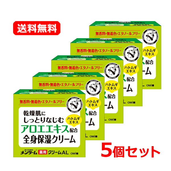 【送料無料・5個セット】【近江兄弟社メンターム】薬用アロエクリーム 145g×5セット保湿ケア アロエエ..