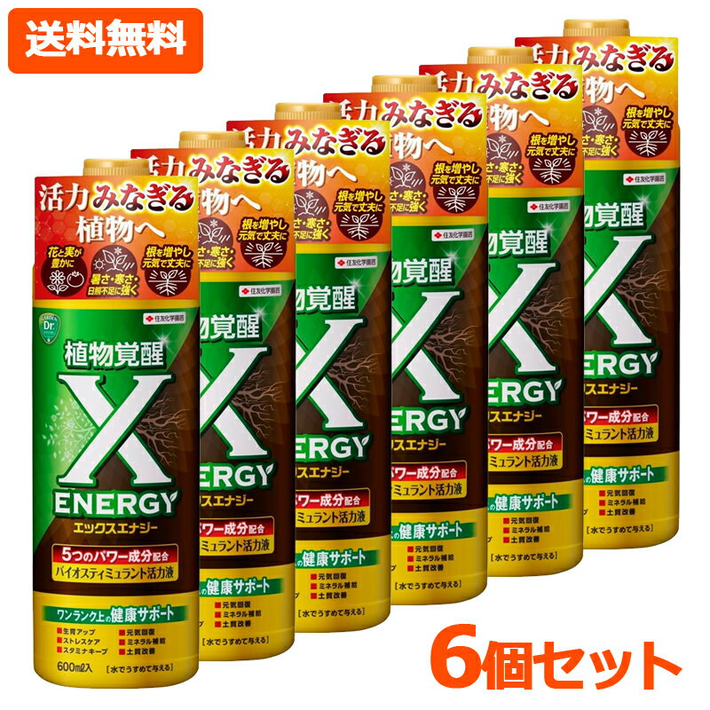 【送料無料・6個セット】【 KINCHO園芸 】 X-ENERGY エックスエナジー 600ml×6セットバイオスティミュラント活力液 土 キンチョー 花 野菜 ハーブ 観葉植物 活力液