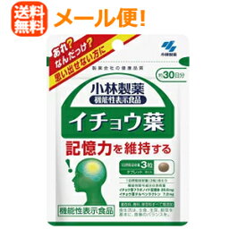 【メール便！送料無料！】小林製薬の栄養補助食品　イチョウ葉　90粒（約30日分）機能性表示食品　(届出番号:E318)