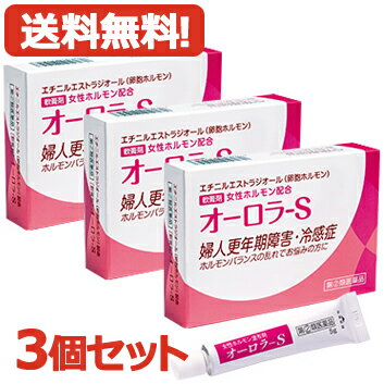 医薬品区分 一般用医薬品 薬効分類 その他の女性用薬 製品名 オーロラ-S 製品名（読み） オーロラS 製品の特徴 女性ホルモン（エストロゲン）減少あるいは，分泌不全による様々な症状は，女性ホルモンを補充することで，症状の緩和が期待できます。オーロラ-Sには，皮膚の柔軟部から体内に吸収される，エチニルエストラジオール（卵胞ホルモン）を配合しています。 使用上の注意 ■してはいけないこと （守らないと現在の症状が悪化したり，副作用・事故がおこりやすくなる） 1．次の人は使用しないこと 　（1）本剤又は本剤の成分によりアレルギー症状を起こしたことがある人。 　（2）ご使用前に本剤をチューブから5mm程出し，内股などの皮膚のうすい所にすり込んで，翌日中に薬疹，発赤，かゆみ，かぶれ，はれなどの症状が現れた人。 　（3）エストロゲン依存性悪性腫瘍（例えば，乳癌，子宮内膜癌，卵巣癌）及びその疑いのある患者，血栓性静脈炎，肺塞栓症又はその既往歴のある患者，未治療の子宮内膜増殖症のある患者。 　（4）子宮筋腫，子宮内膜症及びその疑いのある患者。 　（5）妊婦又は妊娠していると思われる女性。 　（6）15歳未満の小児。 2．次の部位には使用しないこと 　（1）目や目の周囲，口腔，鼻孔。 　（2）湿疹，ただれ，亀裂や外傷のひどい患部。 3．本剤を使用している間は，卵胞ホルモンを含んだいずれの医薬品も使用しないこと 4．授乳中の人は本剤を使用しないか，本剤を使用する場合は授乳を避けること 5．本剤が他の人に付かないようにすること。また，付いた場合は直ちに洗い流すこと ■相談すること 1．次の人は使用前に医師，薬剤師又は登録販売者に相談すること 　（1）医師の治療を受けている人。 　（2）薬などによりアレルギー症状（発疹・発赤，かゆみ，かぶれ，はれ，水疱など）を起こしたことがある人。 　（3）心疾患又はその既往歴がある患者，てんかん，糖尿病，腎機能障害，肝機能障害がある患者。 2．使用後，次の症状が現れた場合は副作用の可能性があるので，直ちに使用を中止し，この文書を持って医師，薬剤師又は登録販売者に相談すること ［関係部位：症状］ 皮膚（塗った所）：発疹・発赤，かゆみ，かぶれ，はれ，刺激感 乳房：痛み，張り 3．1ヵ月程度使用しても症状の改善が見られない場合は使用を中止し，この文書を持って医師，薬剤師又は登録販売者に相談すること 4．誤った使い方をしてしまった場合は，この文書を持って医師，薬剤師又は登録販売者に相談すること 効能・効果 卵胞ホルモン分泌不全による不感症，冷感症，婦人更年期障害及び神経衰弱 用法・用量 1回0.15〜0.2g1日数回，特に浴後・就寝前，指頭にて患部に塗布する。（15歳未満の小児は使用しないでください。） 用法関連注意 （1）定められた用法・用量を厳守すること。 （2）目に入らないように注意すること。万一，目にはいった場合には，すぐに水又はぬるま湯で洗うこと。なお，症状が重い場合には，眼科医の診療を受けること。 （3）使用前後には，手指をよく洗うこと。 （4）塗布部を清潔にしてから使用すること。 （5）外用のみに使用すること。 成分分量 1g中 成分 分量 日局エチニルエストラジオール 0.5mg 添加物 精製オットセイ油，オリブ油，エタノール，流動パラフィン，白色ワセリン，香料 保管及び取扱い上の注意 （1）直射日光の当たらない湿気の少ない涼しい所に密栓して保管すること。 （2）小児の手の届かない所に保管すること。 （3）他の容器に入れ替えないこと。（誤用の原因になったり品質が変わる。） （4）使用期限を過ぎた製品は使用しないこと。 （5）本剤が出すぎた場合は，チューブに戻さないこと。 消費者相談窓口 会社名：ヴィタリス製薬株式会社 住所：埼玉県比企郡吉見町下細谷96 電話：0120-199301 受付時間：9：00〜17：00まで（土・日・祝日を除く） 製造販売会社 ヴィタリス製薬（株） 添付文書情報： 会社名：ヴィタリス製薬株式会社 住所：埼玉県比企郡吉見町下細谷96 剤形 塗布剤 リスク区分 第「2」類医薬品 広告文責：株式会社エナジー 0242-85-7380 文責：株式会社エナジー　登録販売者　山内和也 【広告文責】 株式会社エナジー　0242-85-7380（平日10:00-17:00） 薬剤師　山内典子 登録販売者　山内和也 原産国・区分 日本・【第(2)類医薬品】 使用期限：使用期限まで1年以上あるものをお送りいたします。 医薬品販売に関する記載事項はこちら使用期限：使用期限まで1年以上あるものをお送りいたします。