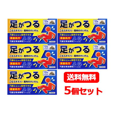 芍薬甘草湯顆粒「クニヒロ」 医薬品区分 一般用医薬品 薬効分類 芍薬甘草湯 承認販売名 製品名 芍薬甘草湯顆粒「クニヒロ」 製品名（読み） シャクヤクカンゾウトウカリュウクニヒロ 製品の特徴 　 「芍薬甘草湯（しゃくやくかんぞうとう）」は，一般的に筋肉がけいれんして，急激におこる筋肉の強い痛みが出た方や運動中や就寝中に足がつる方， たまに運動するとこむらがえりや腰痛を起こす方におすすめの漢方製剤です。 使用上の注意 ■してはいけないこと （守らないと現在の症状が悪化したり，副作用が起こりやすくなります） 1．次の人は服用しないでください。 　（1）7歳未満の小児。 　（2）次の診断を受けた人。 　　心臓病 2．症状があるときのみの服用にとどめ，連用しないでください。 ■相談すること 1．次の人は服用前に医師，薬剤師または登録販売者に相談してください。 　（1）医師の治療を受けている人。 　（2）妊婦または妊娠していると思われる人。 　（3）高齢者。 　（4）次の症状のある人。 　　むくみ 　（5）次の診断を受けた人。 　　高血圧，腎臓病 2．服用後，次の症状があらわれた場合は副作用の可能性がありますので，直ちに服用を中止し，この添付文書を持って医師，薬剤師または登録販売者に相談してください。 　まれに次の重篤な症状が起こることがあります。その場合は直ちに医師の診療を受けてください。 ［症状の名称：症状］ 間質性肺炎：階段を上ったり，少し無理をしたりすると息切れがする・息苦しくなる，空せき，発熱等がみられ，これらが急にあらわれたり，持続したりする。 偽アルドステロン症：手足のだるさ，しびれ，つっぱり感やこわばりに加えて，脱力感，筋肉痛があらわれ，徐々に強くなる。 ミオパチー：手足のだるさ，しびれ，つっぱり感やこわばりに加えて，脱力感，筋肉痛があらわれ，徐々に強くなる。 うっ血性心不全：全身のだるさ，動悸，息切れ，胸部の不快感，胸が痛む，めまい，失神等があらわれる。 心室頻拍：全身のだるさ，動悸，息切れ，胸部の不快感，胸が痛む，めまい，失神等があらわれる。 肝機能障害：発熱，かゆみ，発疹，黄疸（皮膚や白目が黄色くなる），褐色尿，全身のだるさ，食欲不振等があらわれる。 3．5～6回服用しても症状がよくならない場合は服用を中止し，この添付文書を持って，医師，薬剤師または登録販売者に相談してください。 効能・効果 体力に関わらず使用でき，筋肉の急激なけいれんを伴う痛みのあるものの次の諸症：こむらがえり，筋肉のけいれん，腹痛，腰痛 用法・用量 次の1回量を食前または食間に水または白湯で服用してください。 ［年齢：1回量：1日服用回数］ 成人（15歳以上）：1包：3回 7歳以上15歳未満：2／3包：3回 7歳未満の小児：服用しないこと 成分分量 3包中成分 分量 内訳 芍薬甘草湯エキス 2.4g （シャクヤク・カンゾウ各6gより抽出） 添加物 乳糖水和物，ステアリン酸マグネシウム 保管及び取扱い上の注意 （1）直射日光の当たらない湿気の少ない涼しい所に保管してください。 （2）小児の手の届かない所に保管してください。 （3）他の容器に入れかえないでください。（誤用の原因になったり品質が変わります。） （4）使用期限を過ぎた製品は服用しないでください。 （5）1包を分割した残りを服用するときは，袋の口を折り返して保管し，2日を過ぎた場合には服用しないでください。 消費者相談窓口 会社名：皇漢堂製薬株式会社 問い合わせ先：お客様相談窓口 電話：フリーダイヤル　0120-023520 受付時間：平日9：00～17：00（土，日，祝日を除く） 製造販売会社 皇漢堂製薬（株） 会社名：皇漢堂製薬株式会社 住所：兵庫県尼崎市長洲本通2丁目8番27号 販売会社 剤形 散剤 リスク区分等 第2類医薬品 区分：日本製・医薬品 広告文責　株式会社エナジー　0242-85-7380 文責：株式会社エナジー　登録販売者　山内和也 医薬品販売に関する記載事項はこちら 使用期限：使用期限まで1年以上あるものをお送りいたします。使用期限：使用期限まで1年以上あるものをお送りいたします。