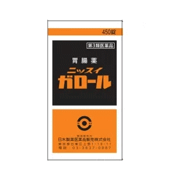 商品特長 ●胆汁末と消化酵素を配合した胃腸薬で、特に食べすぎ、胃のもたれなどの症状に効きめをあらわします。 ●消化酵素ビオヂアスターゼ2000の配合で消化力がアップしました。 ●さわやかな苦みで胃の不快な症状をスッキリさせます。 効能・効果 消化促進、消化不良、食欲不振（食欲減退）、食べすぎ（過食）、もたれ（胃もたれ）、胸つかえ、消化不良による胃部・腹部膨満感。 用法・用量 次の一回量を1日3回食後に服用する。 成人（15才以上）・・・・・・・1回　5錠 11才以上　15才未満・・・・・1回　4錠 8才以上　11才未満・・・・・1回　3錠 5才以上　8才未満・・・・・1回　2錠 5才未満・・・・・・・・・・・・服用しないこと 成分・添加物 胆汁末　300mg ビオヂアスターゼ2000　45mg 乳糖水和物、ヒドロキシプロピルスターチ、香料、ケイ酸AL，セルロース、無水ケイ酸、ステアリン酸Mgを含有する。 使用上の 注意 【相談すること】 1.次の人は服用前に医師、薬剤師又は登録販売者に相談すること。 　1）　医師の治療を受けている人。 　2）　薬などによりアレルギー症状を起こしたことがある人。 2.服用後、次の症状があらわれた場合は副作用の可能性があるので、直ちに服用を中止し、この説明書を持って医師、薬剤師又は登録販売者に相談すること。 関係部位：皮膚 症状：発疹・発赤、かゆみ 3.2週間位服用しても症状がよくならない場合は服用を中止し、この説明書を持って医師、薬剤師又は登録販売者に相談すること。 【保管および取り扱い上の注意】 1.直射日光の当たらない湿気の少ない涼しい所に密栓して保管すること。 2.小児の手のとどかない所に保管すること。 3.他の容器に入れかえないこと（誤用の原因になったり品質が変わる）。 4.水分が付いた錠剤は、瓶に戻さないこと（変色の原因になったり品質が変わる）。 5.表示の使用期限を過ぎたものは服用しないこと。 リスク区分等 第3類医薬品 区分 日本製：第3類医薬品 販売元 日水製薬医薬品販売株式会社 広告文責 株式会社エナジー　0242-85-7380 登録販売者：山内　和也 使用期限：使用期限まで1年以上あるものをお送りいたします。 医薬品販売に関する記載事項はこちら使用期限：使用期限まで1年以上あるものをお送りいたします。