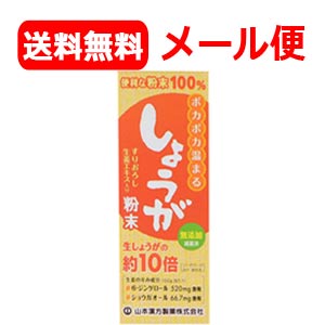 【メール便・送料無料！】【山本漢方】　しょうが粉末100％　25g