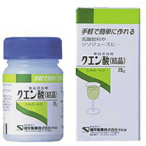 【健栄製薬】　【ケンエー】　クエン酸　（結晶）25g