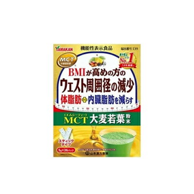 【山本漢方】MCT大麦若葉粉末(5g*26包入)