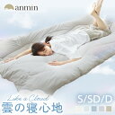 【ポイント20倍★12日10時迄】敷きパッド オールシーズン シングル セミダブル ダブル 雲の寝心地 洗える 丸洗い オールシーズン 敷パッド 雲 ダイヤキルト ふわふわ ふんわり 中わた ベッドパッド ホワイト ホワイトブルー サックス ライトグレー サンドベージュ