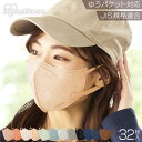 マスク 不織布 立体マスク カラーマスク 送料無料 ふつうサイズ 32枚入 RK-D32MBK DAILY FIT MASK 立体 デイリーフィットマスク マスク 大容量 花粉 ウイルス 飛沫 幅広耳ひも アイリスオーヤマ 